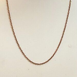 Delicate Copper fine chain necklace #1 NEW